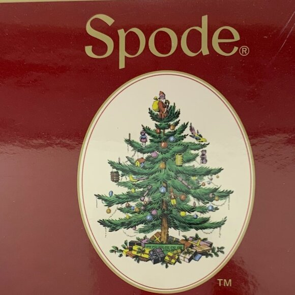 Spode Christmas Tree Tablecloth "Ribbons and Bows" 60x84 NWT - Picture 2 of 8